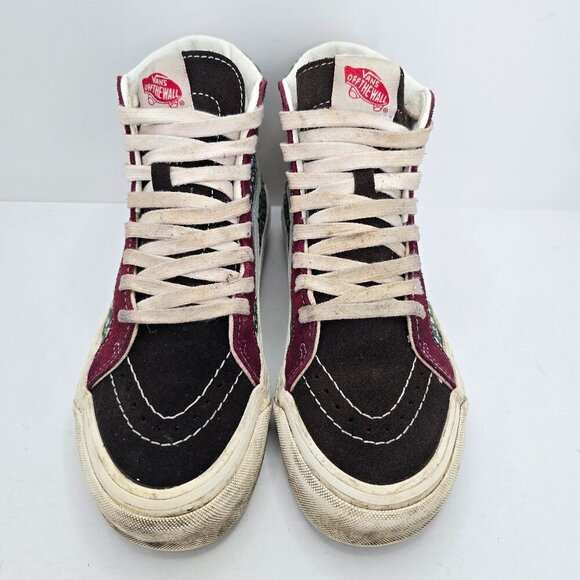 Vans | SK8-Hi Boho hunter green patchwork granola hi-top sneakers | WMS 6 - Picture 2 of 10